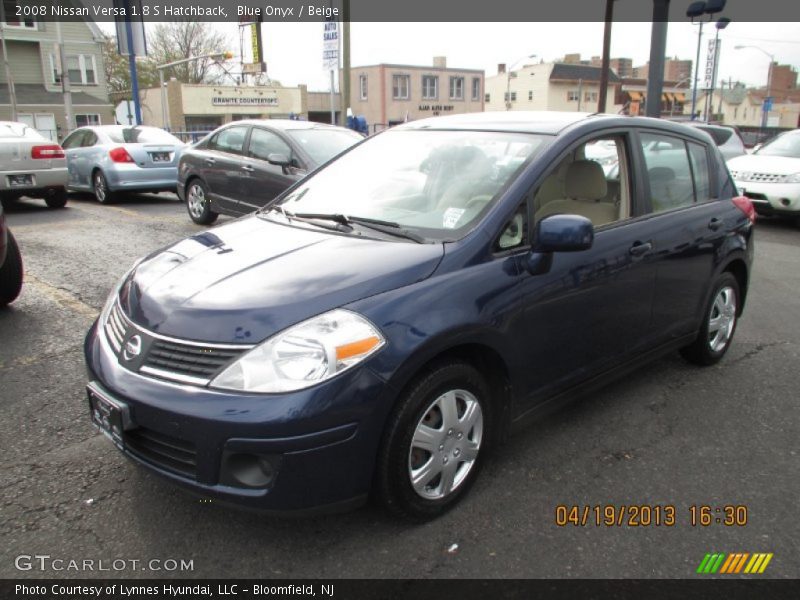 Blue Onyx / Beige 2008 Nissan Versa 1.8 S Hatchback