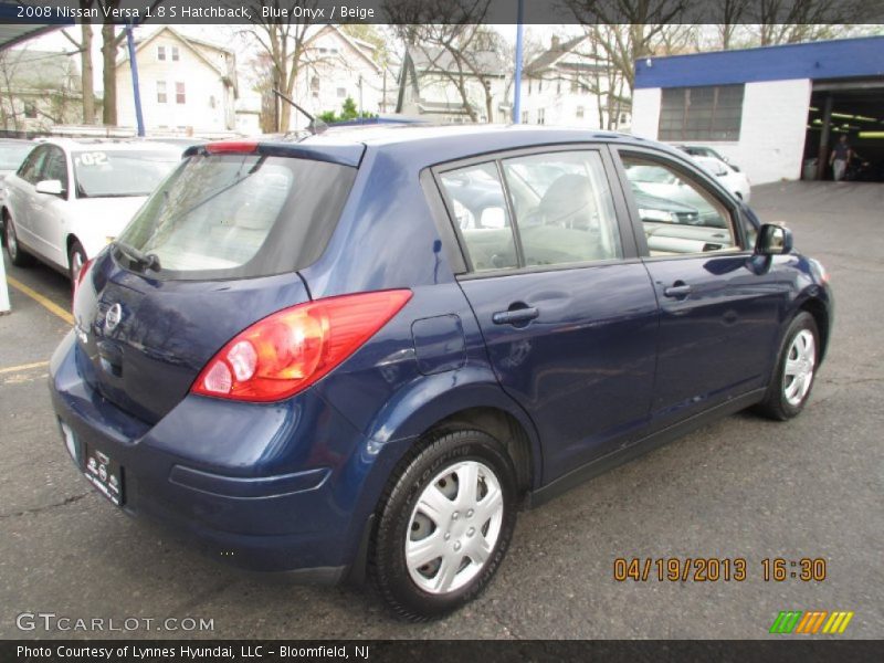 Blue Onyx / Beige 2008 Nissan Versa 1.8 S Hatchback