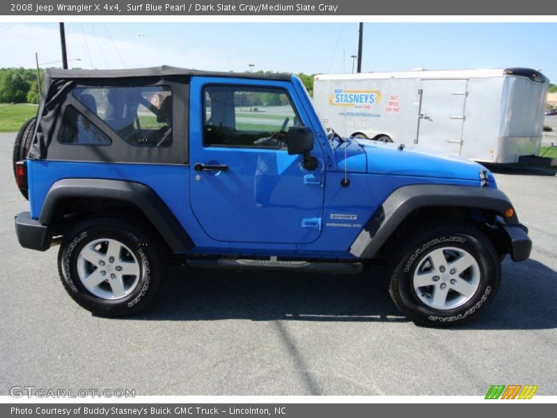 Surf Blue Pearl / Dark Slate Gray/Medium Slate Gray 2008 Jeep Wrangler X 4x4