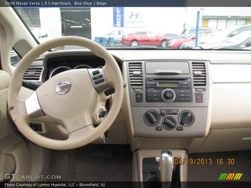 Blue Onyx / Beige 2008 Nissan Versa 1.8 S Hatchback