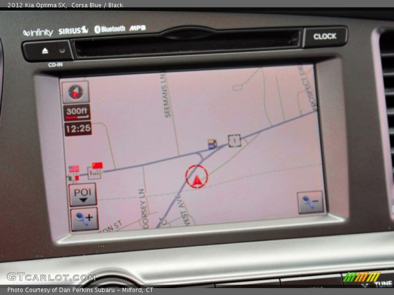 Navigation of 2012 Optima SX