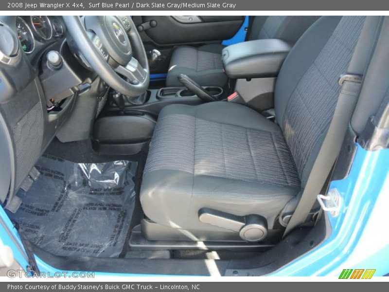 Surf Blue Pearl / Dark Slate Gray/Medium Slate Gray 2008 Jeep Wrangler X 4x4