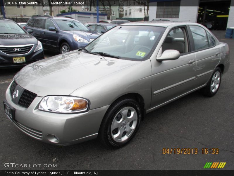 Molten Silver / Sage 2004 Nissan Sentra 1.8 S