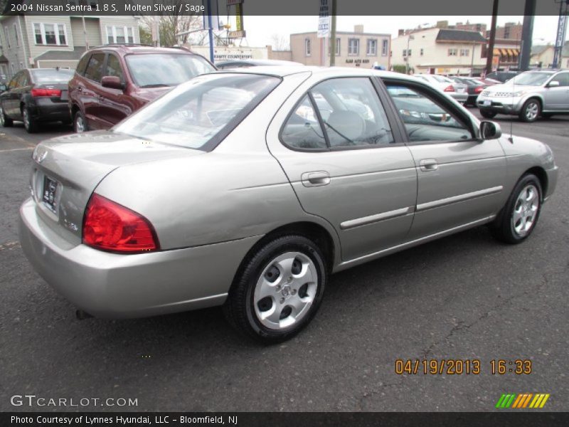 Molten Silver / Sage 2004 Nissan Sentra 1.8 S