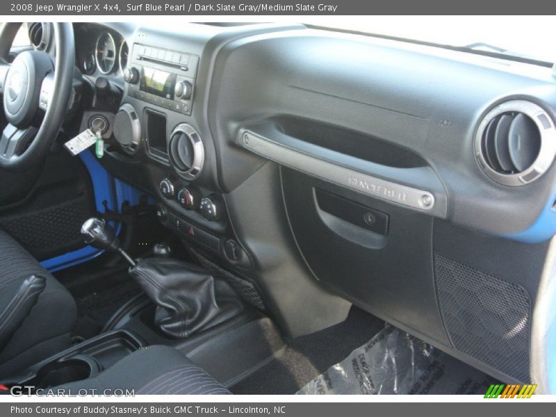 Surf Blue Pearl / Dark Slate Gray/Medium Slate Gray 2008 Jeep Wrangler X 4x4
