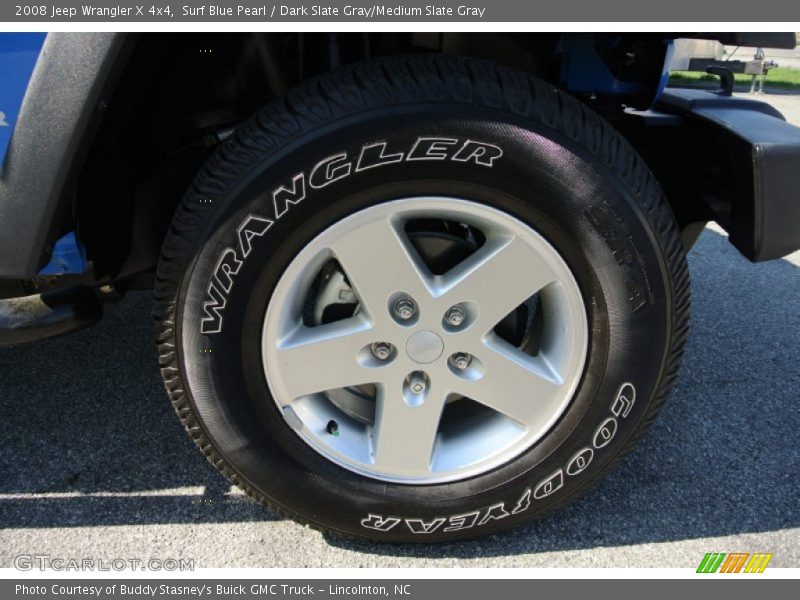 Surf Blue Pearl / Dark Slate Gray/Medium Slate Gray 2008 Jeep Wrangler X 4x4