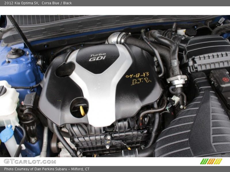  2012 Optima SX Engine - 2.0 Liter GDi Turbocharged DOHC 16-Valve VVT 4 Cylinder
