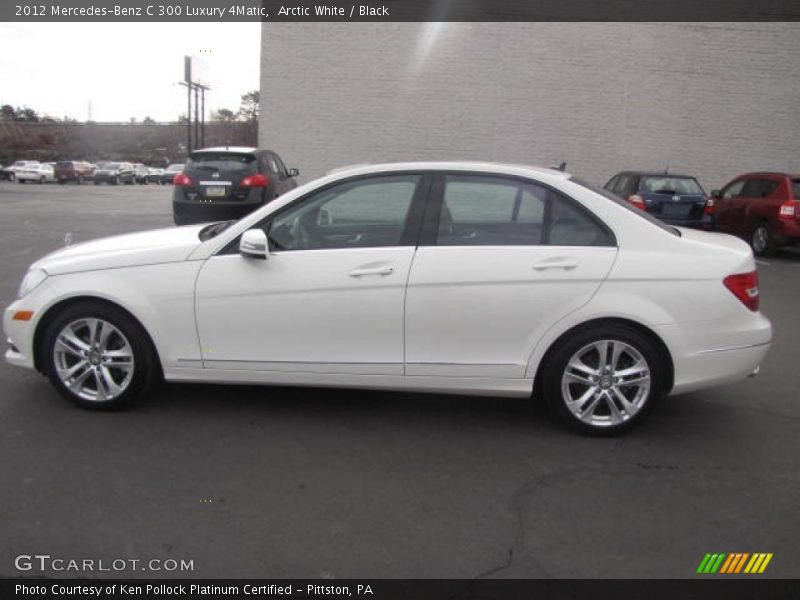Arctic White / Black 2012 Mercedes-Benz C 300 Luxury 4Matic
