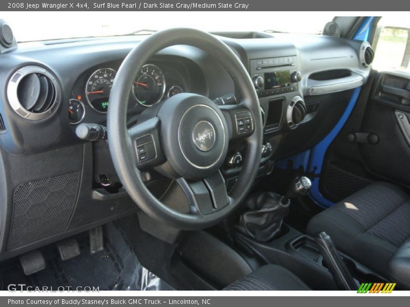 Surf Blue Pearl / Dark Slate Gray/Medium Slate Gray 2008 Jeep Wrangler X 4x4