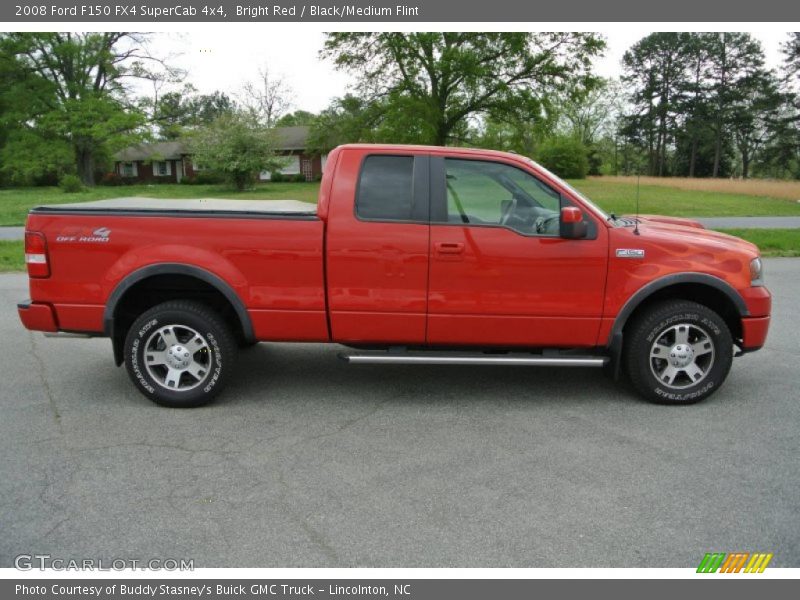 Bright Red / Black/Medium Flint 2008 Ford F150 FX4 SuperCab 4x4