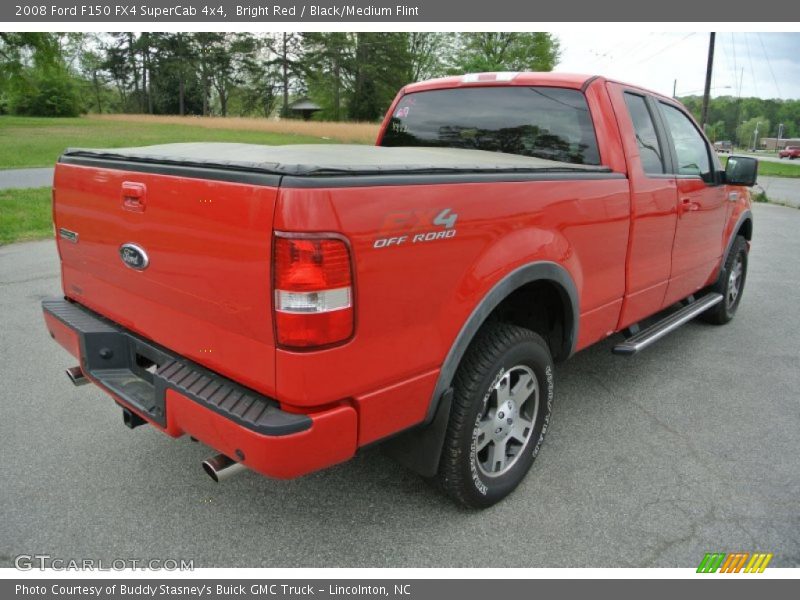 Bright Red / Black/Medium Flint 2008 Ford F150 FX4 SuperCab 4x4