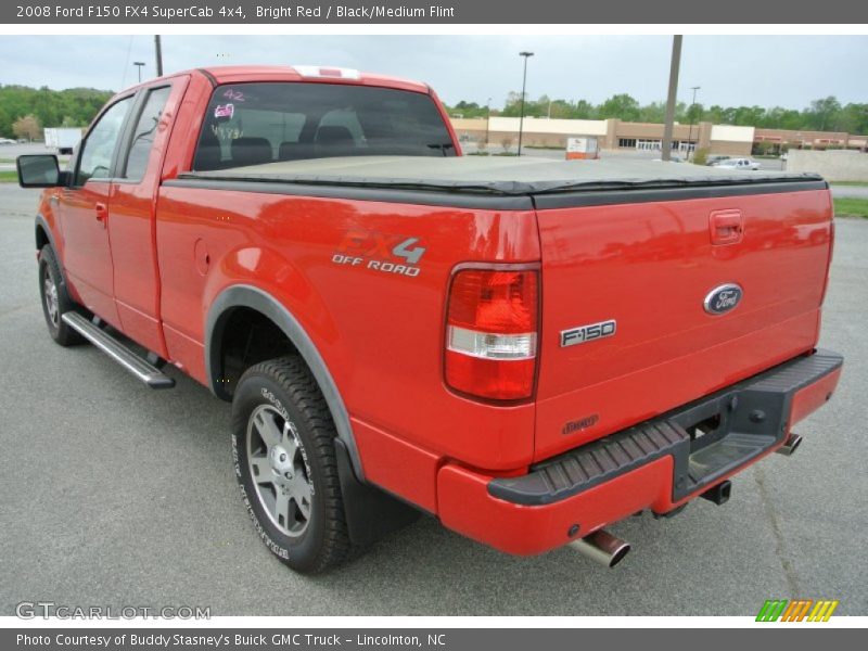 Bright Red / Black/Medium Flint 2008 Ford F150 FX4 SuperCab 4x4