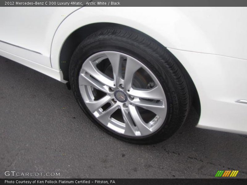 Arctic White / Black 2012 Mercedes-Benz C 300 Luxury 4Matic