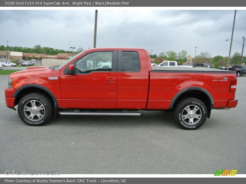 Bright Red / Black/Medium Flint 2008 Ford F150 FX4 SuperCab 4x4