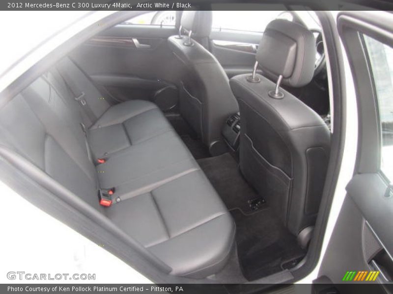 Arctic White / Black 2012 Mercedes-Benz C 300 Luxury 4Matic