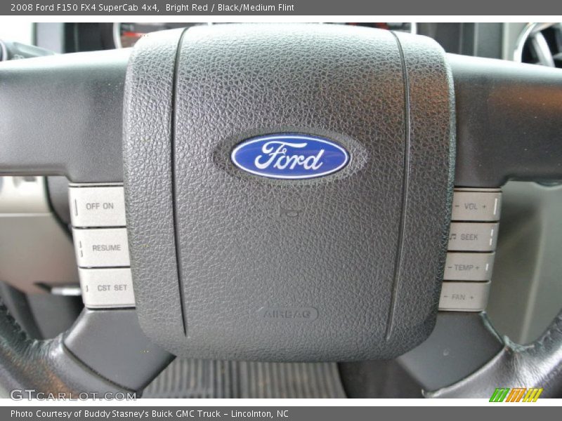 Bright Red / Black/Medium Flint 2008 Ford F150 FX4 SuperCab 4x4