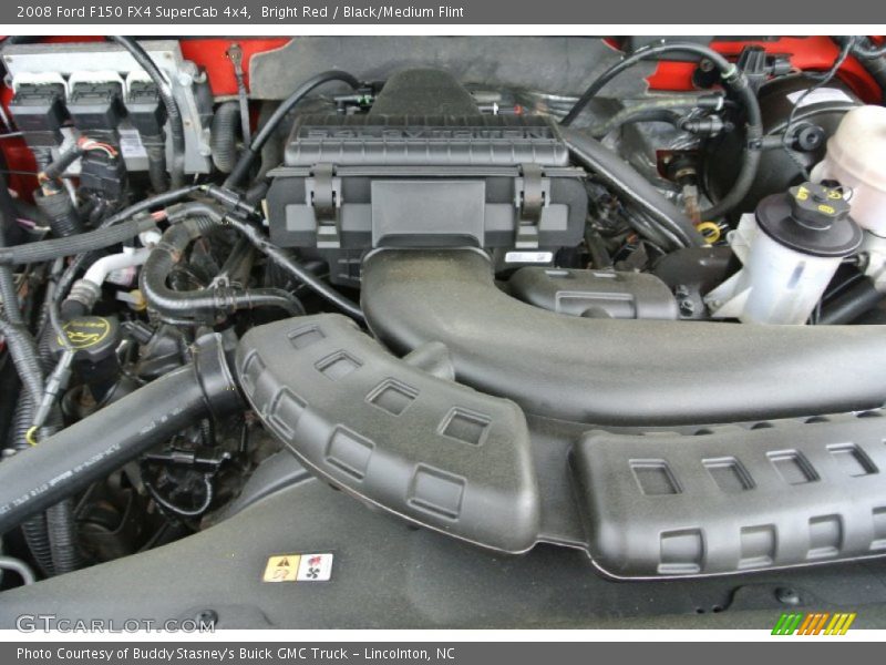 Bright Red / Black/Medium Flint 2008 Ford F150 FX4 SuperCab 4x4