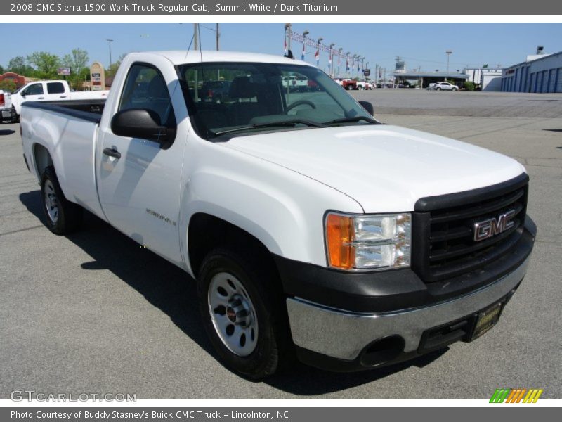 Summit White / Dark Titanium 2008 GMC Sierra 1500 Work Truck Regular Cab