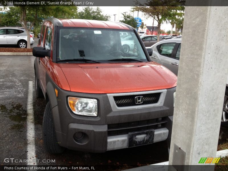 Sunset Orange Pearl / Gray 2003 Honda Element EX