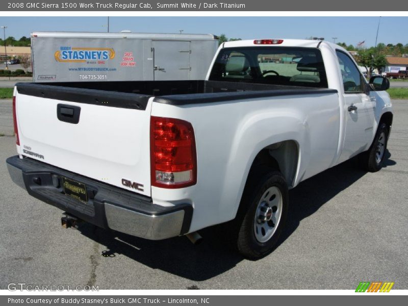 Summit White / Dark Titanium 2008 GMC Sierra 1500 Work Truck Regular Cab