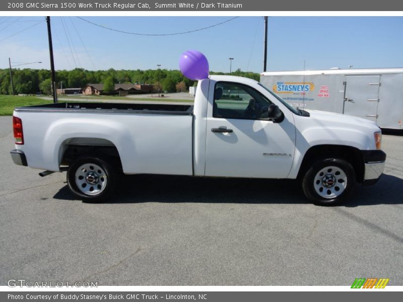 Summit White / Dark Titanium 2008 GMC Sierra 1500 Work Truck Regular Cab
