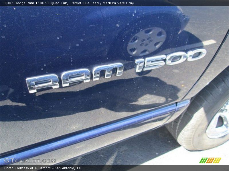 Patriot Blue Pearl / Medium Slate Gray 2007 Dodge Ram 1500 ST Quad Cab