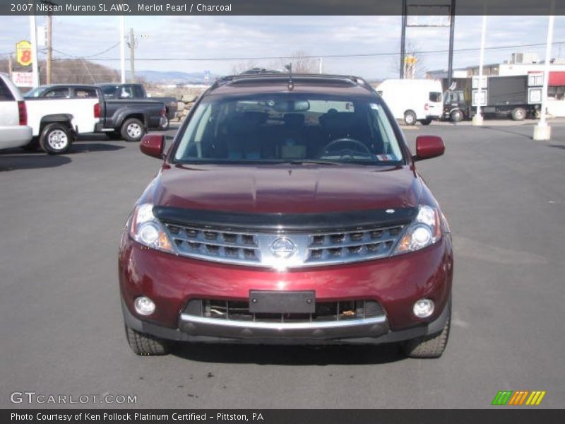 Merlot Pearl / Charcoal 2007 Nissan Murano SL AWD