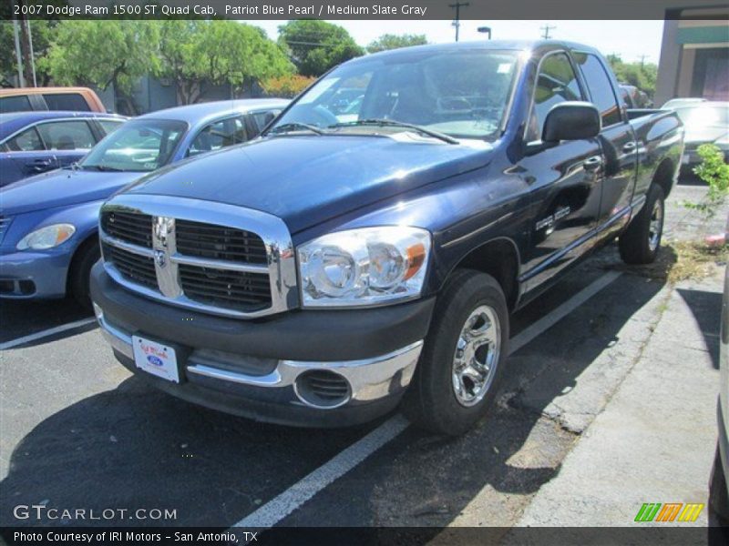 Patriot Blue Pearl / Medium Slate Gray 2007 Dodge Ram 1500 ST Quad Cab