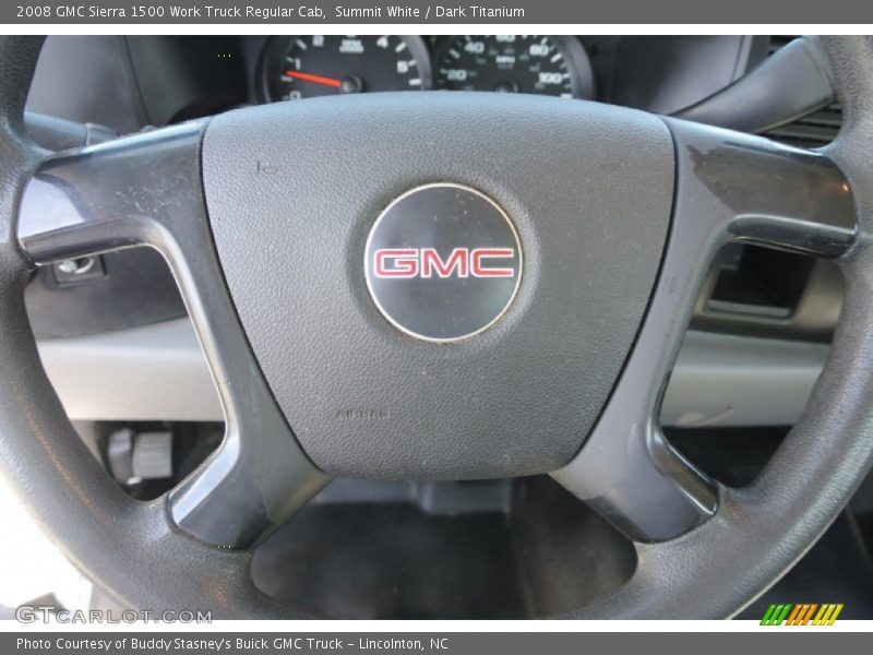 Summit White / Dark Titanium 2008 GMC Sierra 1500 Work Truck Regular Cab