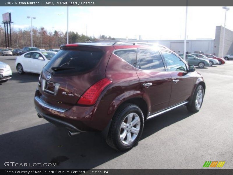 Merlot Pearl / Charcoal 2007 Nissan Murano SL AWD