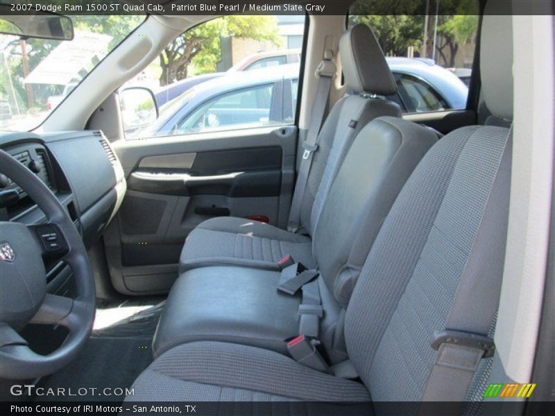 Patriot Blue Pearl / Medium Slate Gray 2007 Dodge Ram 1500 ST Quad Cab