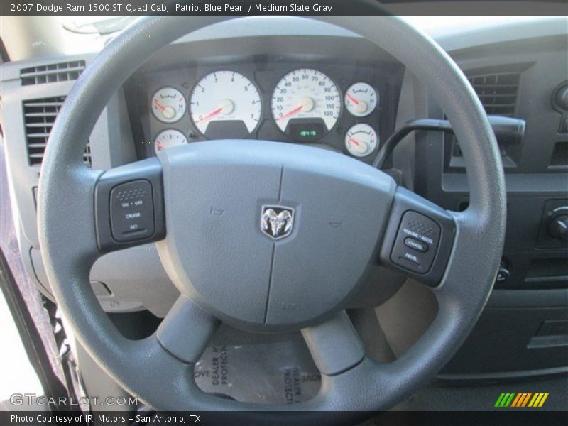 Patriot Blue Pearl / Medium Slate Gray 2007 Dodge Ram 1500 ST Quad Cab