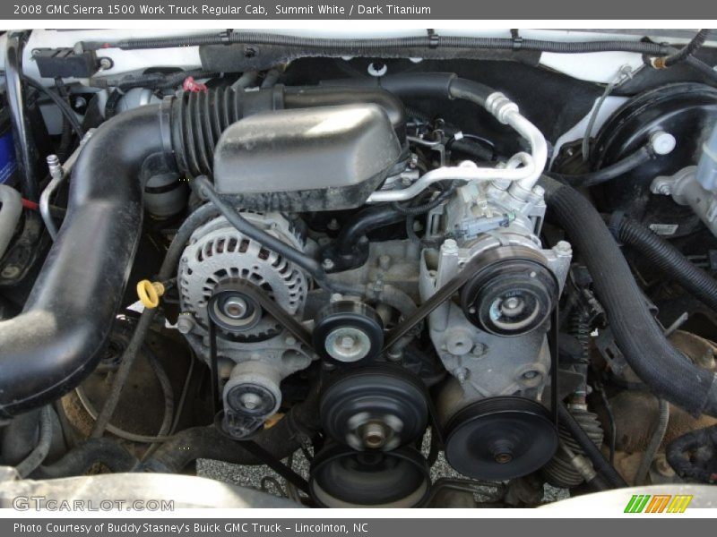 Summit White / Dark Titanium 2008 GMC Sierra 1500 Work Truck Regular Cab