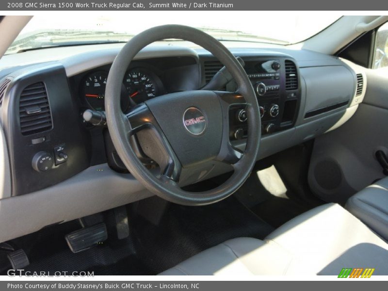 Summit White / Dark Titanium 2008 GMC Sierra 1500 Work Truck Regular Cab