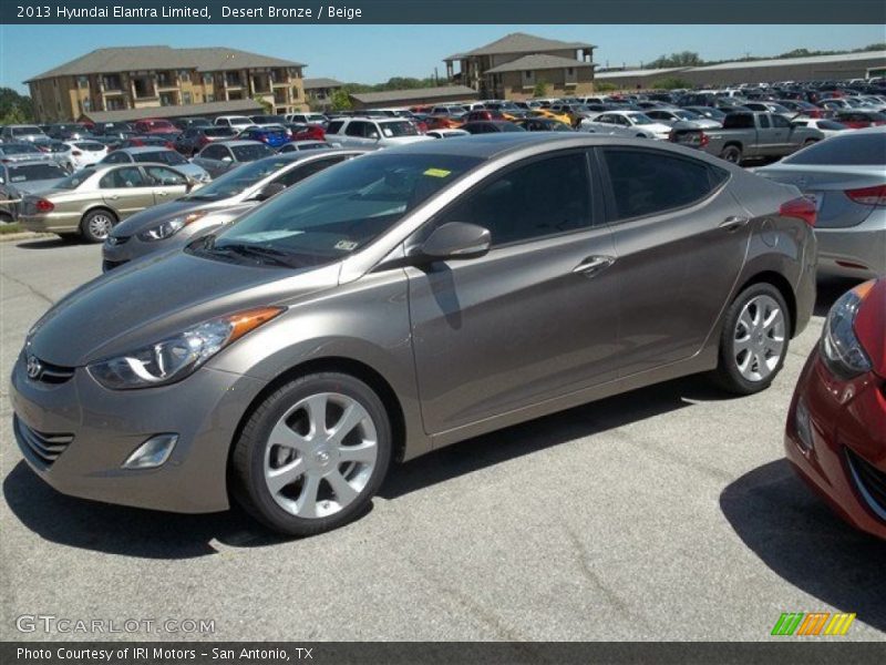 Desert Bronze / Beige 2013 Hyundai Elantra Limited