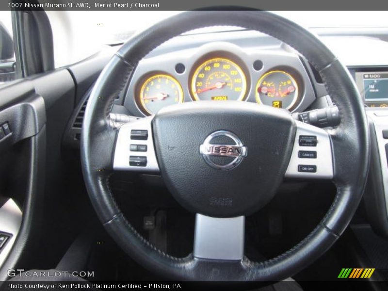 Merlot Pearl / Charcoal 2007 Nissan Murano SL AWD