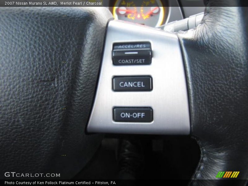 Merlot Pearl / Charcoal 2007 Nissan Murano SL AWD