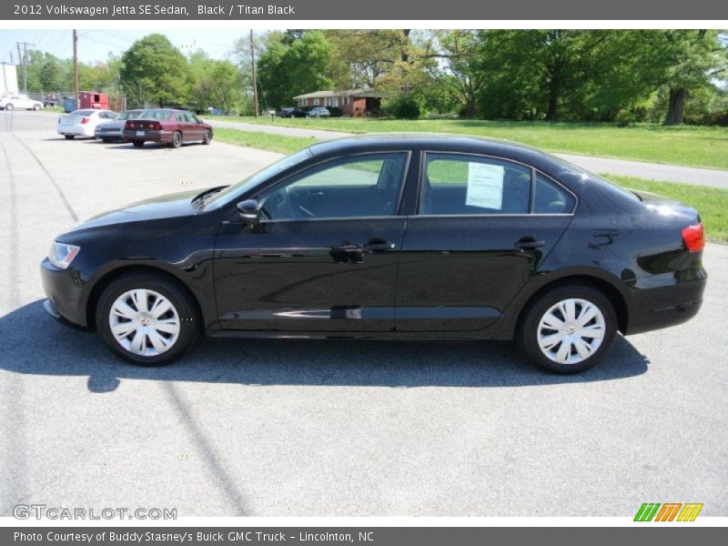 Black / Titan Black 2012 Volkswagen Jetta SE Sedan