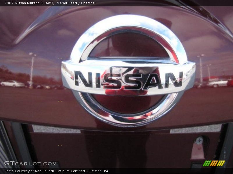 Merlot Pearl / Charcoal 2007 Nissan Murano SL AWD