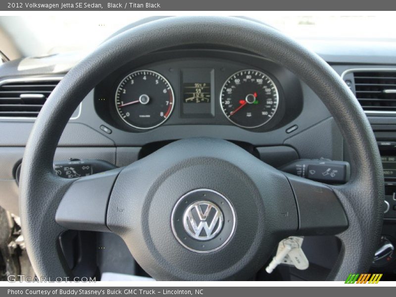 Black / Titan Black 2012 Volkswagen Jetta SE Sedan