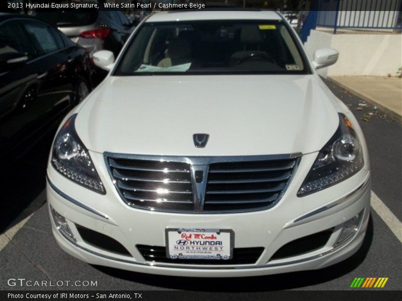 White Satin Pearl / Cashmere Beige 2013 Hyundai Equus Signature