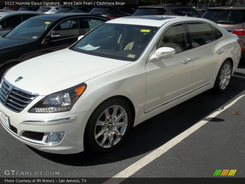 White Satin Pearl / Cashmere Beige 2013 Hyundai Equus Signature