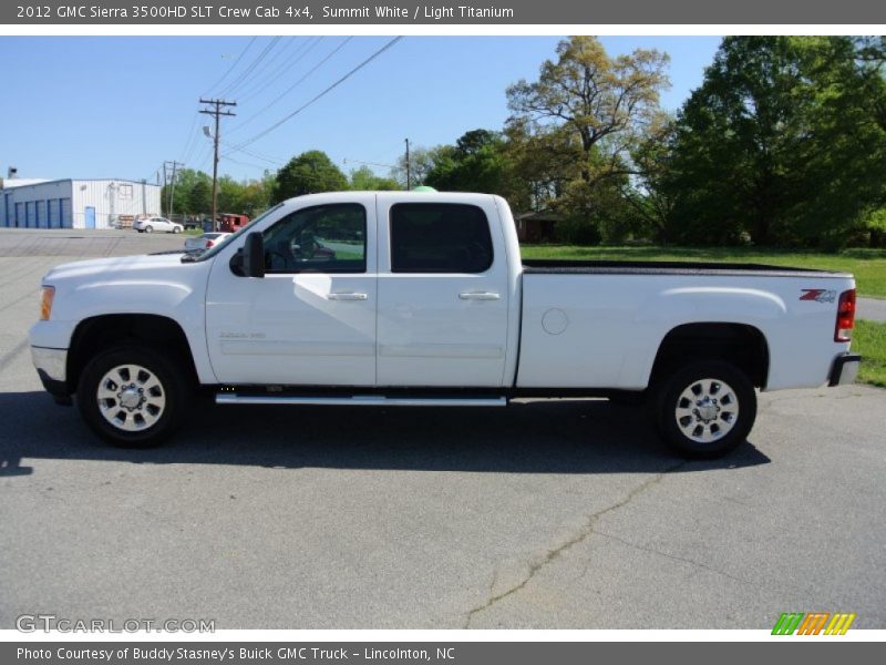 Summit White / Light Titanium 2012 GMC Sierra 3500HD SLT Crew Cab 4x4