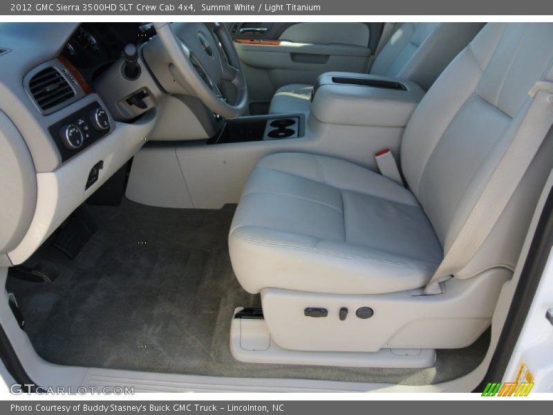 Summit White / Light Titanium 2012 GMC Sierra 3500HD SLT Crew Cab 4x4