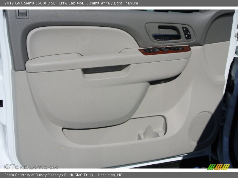 Summit White / Light Titanium 2012 GMC Sierra 3500HD SLT Crew Cab 4x4