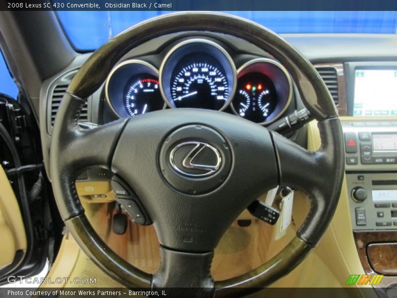 Obsidian Black / Camel 2008 Lexus SC 430 Convertible