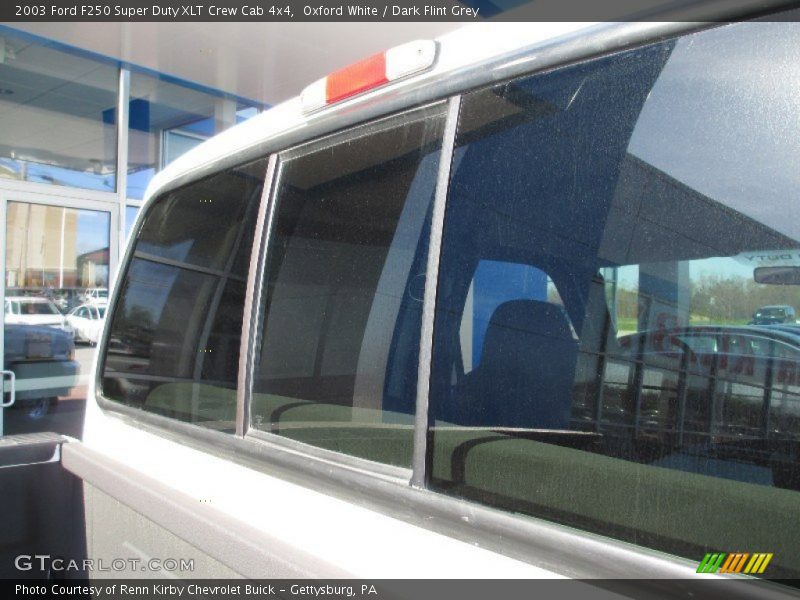 Oxford White / Dark Flint Grey 2003 Ford F250 Super Duty XLT Crew Cab 4x4