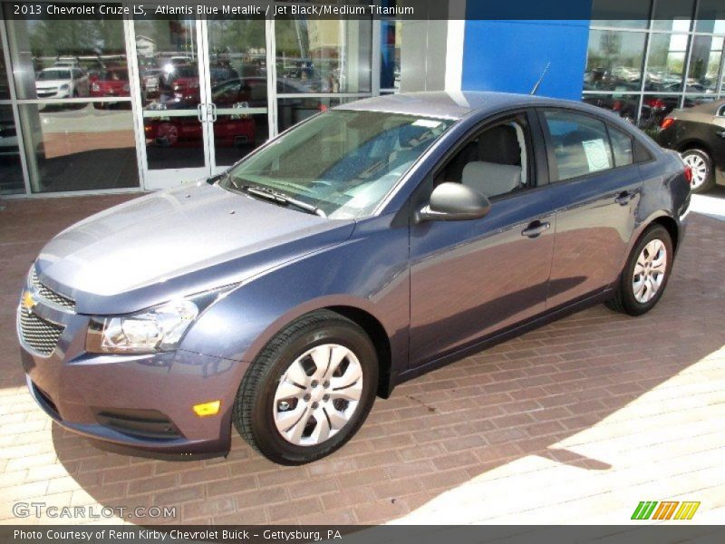 Atlantis Blue Metallic / Jet Black/Medium Titanium 2013 Chevrolet Cruze LS