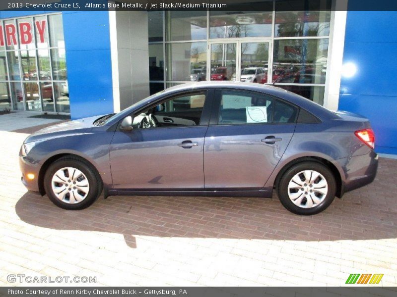 Atlantis Blue Metallic / Jet Black/Medium Titanium 2013 Chevrolet Cruze LS