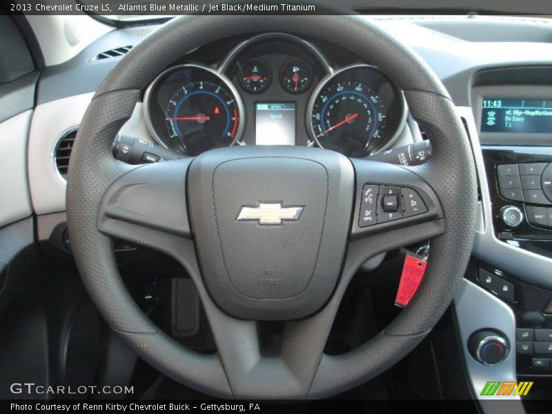 Atlantis Blue Metallic / Jet Black/Medium Titanium 2013 Chevrolet Cruze LS